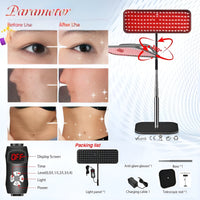 Red Light Therapy Panel Built for Daily Wellness, 660nm Red Light, 850nm Near-Infrared, Adjustable Stand