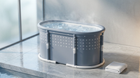 Portable Foldable Bath Tub for Adults No Installation Needed Large Separate Hot SPA Soaking Ice Bathtub Gray — Lifestyle