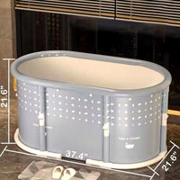 Portable Ice Bath Tub Built for Recovery Therapy, 6-Layer Insulation, No Installation, Folds Compact