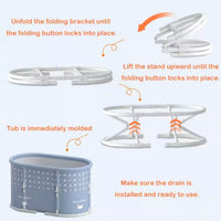 Portable Ice Bath Tub Built for Recovery Therapy, 6-Layer Insulation, No Installation, Folds Compact